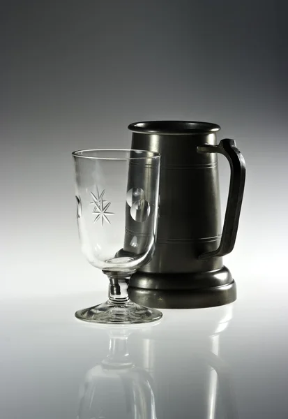 Mug and glass — Stock Photo, Image