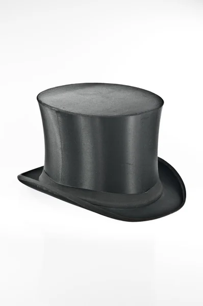Black Top Hat White Background — Stock Photo, Image