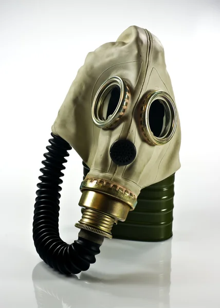 Old Military Gas Mask White Background — Stock Photo, Image