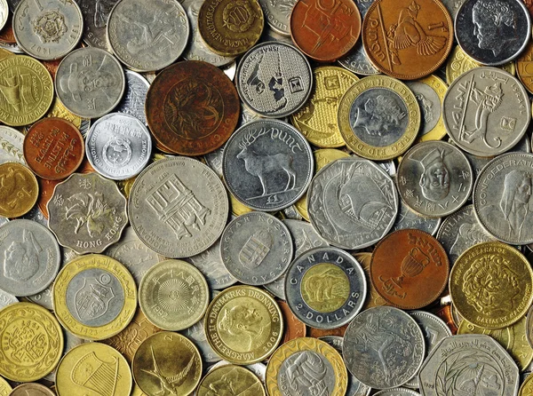 विभिन्न सिक्के स्टॉक तस्वीर