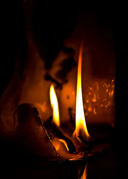 stock image Burned candle