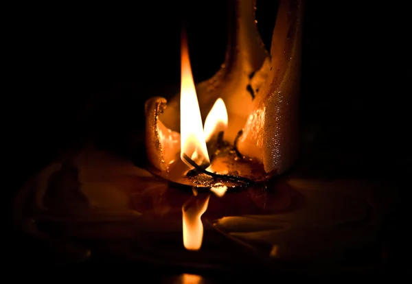 Candela bruciata — Foto Stock