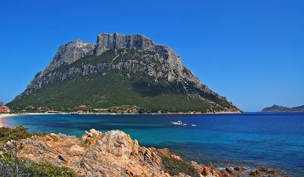 Øen Tavolara Mest Berømt Den Nordlige Del Sardinien - Stock-foto