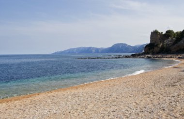 cala gonone, Sardunya, orosei yakınında güzel bir plaj.