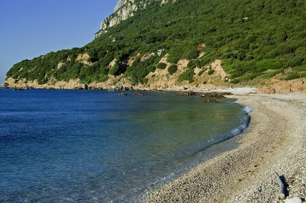 Praia Ilha Tavolara Uma Das Mais Famosas Norte Sardenha — Fotografia de Stock