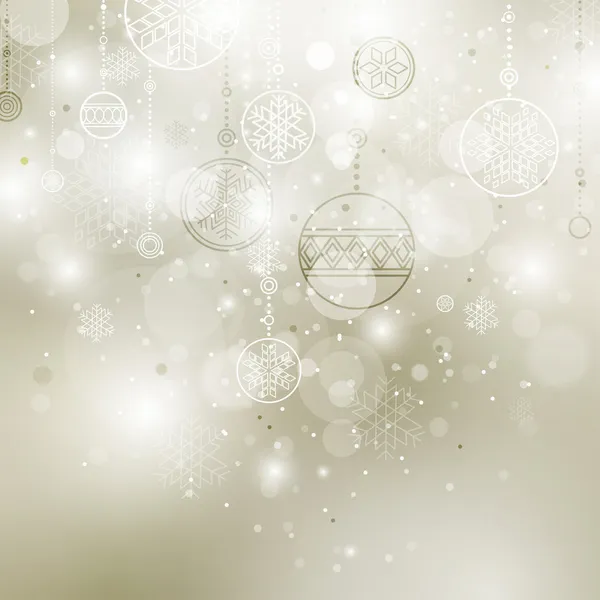 Vánoční pozadí s ozdoby — Stockový vektor