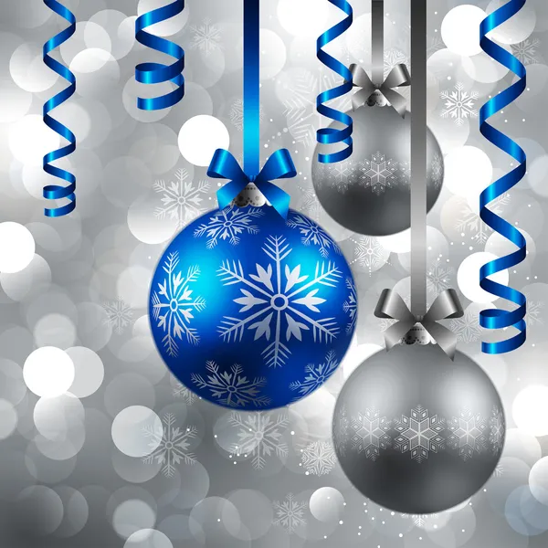 Jul bakgrund med grannlåt — Stock vektor