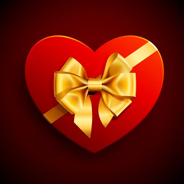 Подарок сердца — стоковый вектор