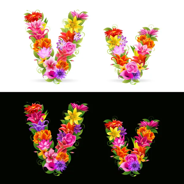 Blütenschrift — Stockvektor