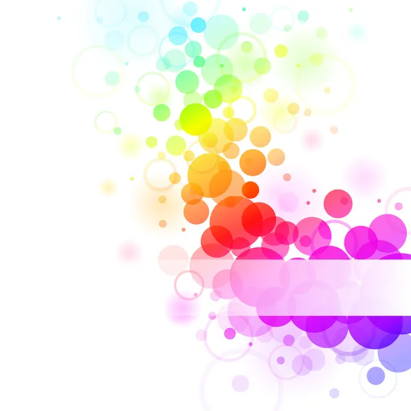 Burbujas arco iris — Vector de stock