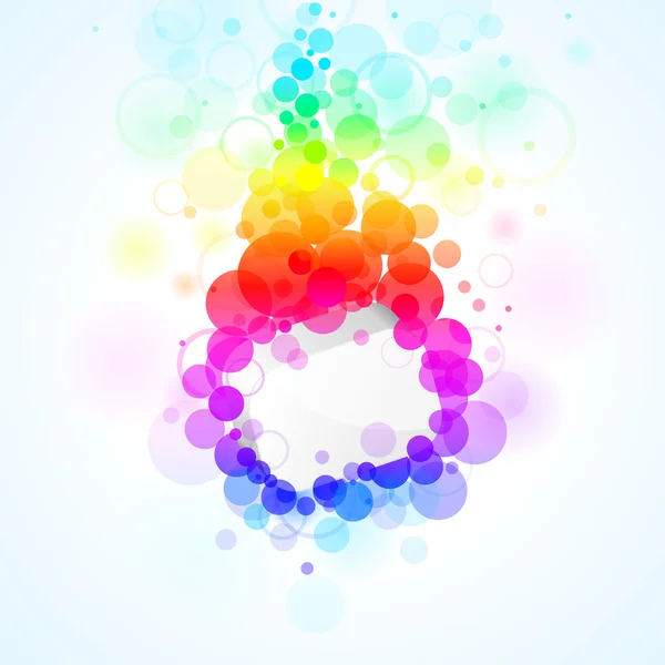 Burbujas arco iris — Vector de stock
