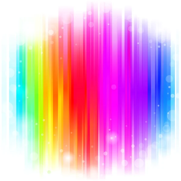虹の葉柄と抽象的な熱烈な背景 ベクトル イラスト — ストックベクタ