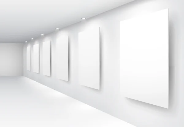 Galerie Innenraum — Stockvektor