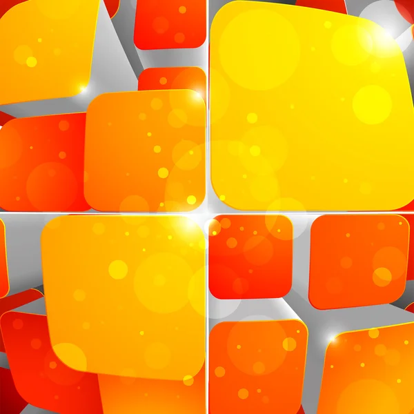 3d luminoso sfondo astratto con cubi — Vettoriale Stock