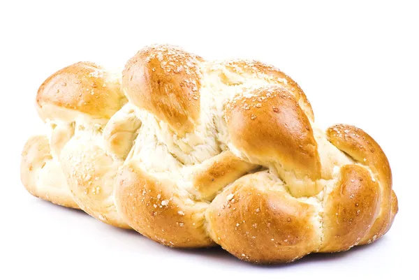 Beyaz Arka Plan Üzerinde Izole Taze Tatlı Ekmek — Stok fotoğraf