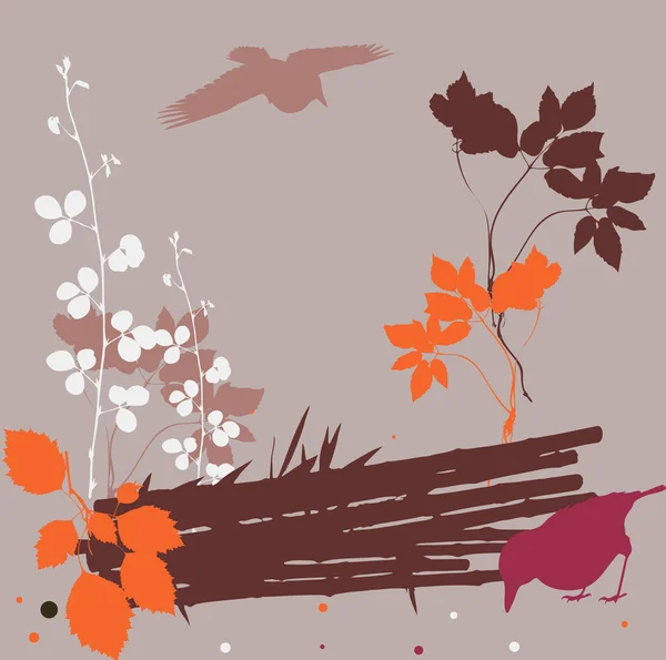 Illustration abstraite automne — Image vectorielle