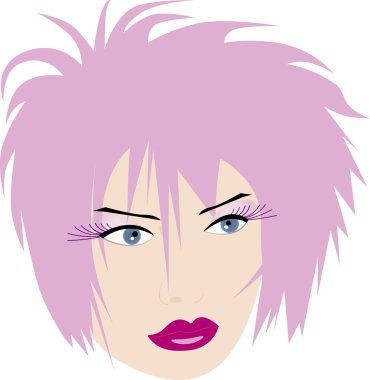 Woman face clipart