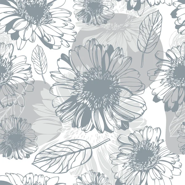 Λευκό λουλούδι μοτίβο — Διανυσματικό Αρχείο