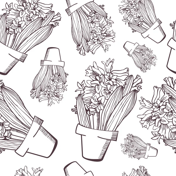 Modèle de jacinthe — Image vectorielle