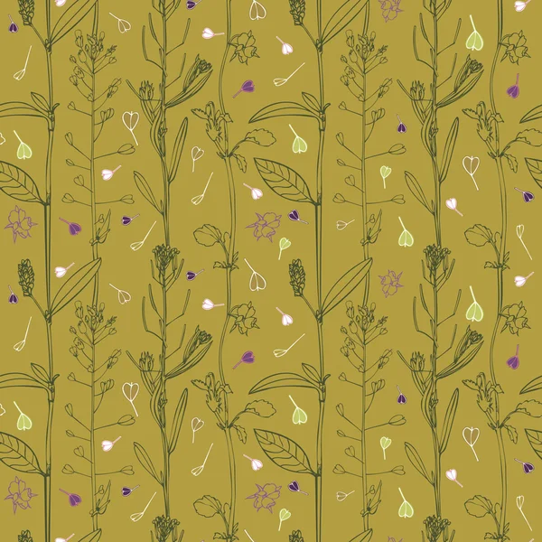 Fleurs sur fond beige — Image vectorielle