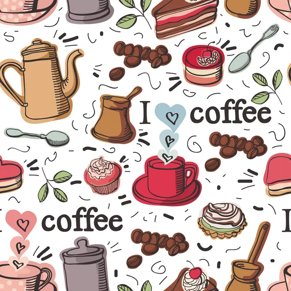J'adore le café. — Image vectorielle