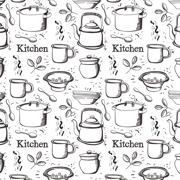 厨房模式 免版税图库插图