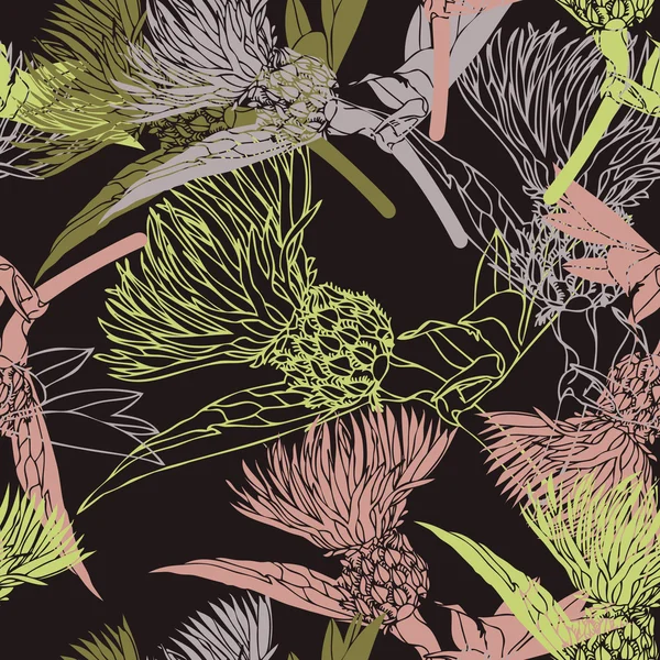 Cornflowers patrón colorido — Archivo Imágenes Vectoriales