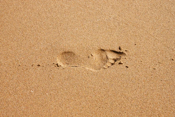 Footstep on the sand — Stock Photo, Image