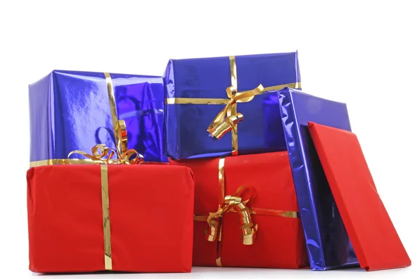 Schachteln für Weihnachtsgeschenke — Stockfoto