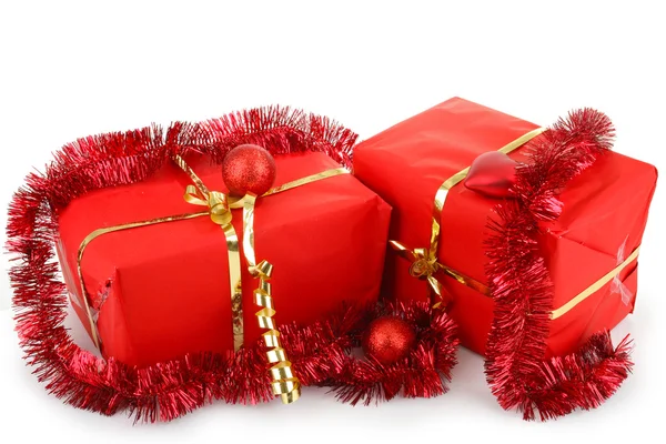 Schachteln für Weihnachtsgeschenke — Stockfoto