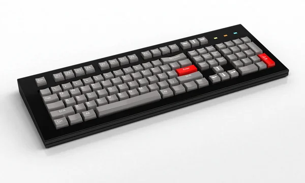 Keyboard, 3D render — Stock Photo, Image