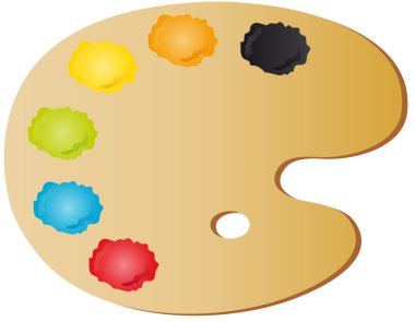 Painter's palette clipart