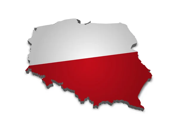 Polska 3d — Zdjęcie stockowe