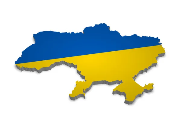 Ukrajna 3d — Stock Fotó