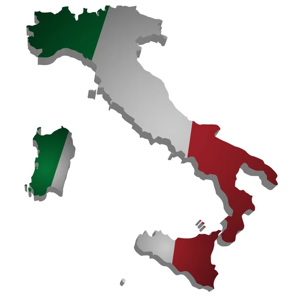 Esquema 3D Italia —  Fotos de Stock