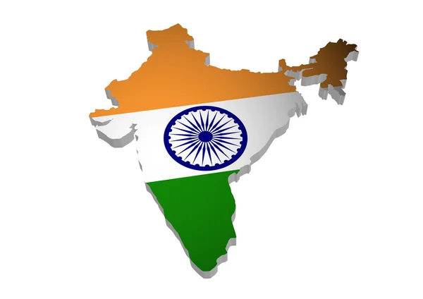 India outline — Stock Photo, Image