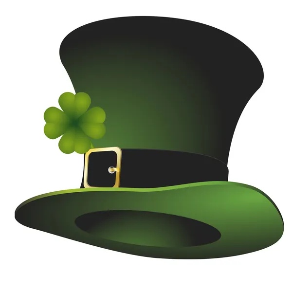 St. Patrick's stovepipe hat — Stock Vector