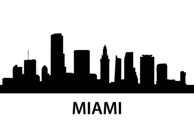 Skyline Miami clipart