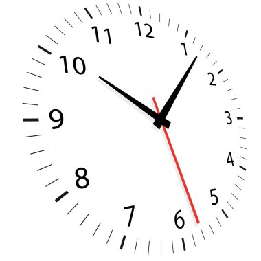 Illustration of a clock clipart