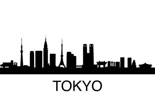 Linha do horizonte de Tóquio —  Vetores de Stock