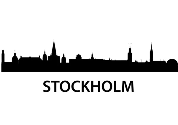 Skyline Estocolmo — Vector de stock