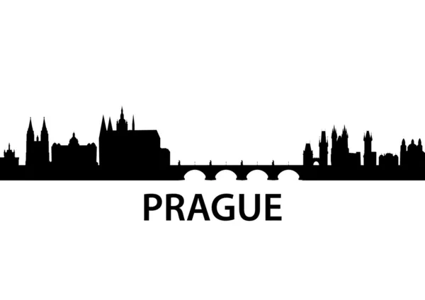 Manzarası Prag — Stok Vektör