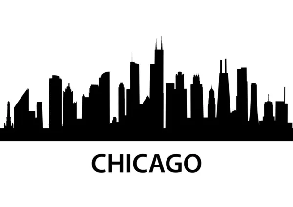 Skyline di chicago — Vettoriale Stock