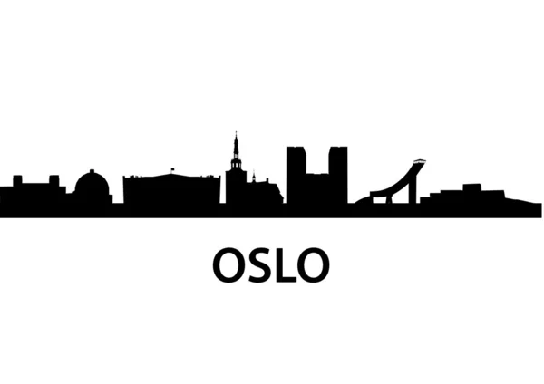 Skyline oslo — Image vectorielle