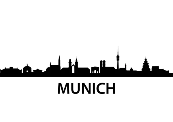 Münchner Skyline — Stockvektor