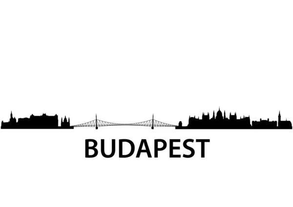 Skyline Budapeşte — Stok Vektör