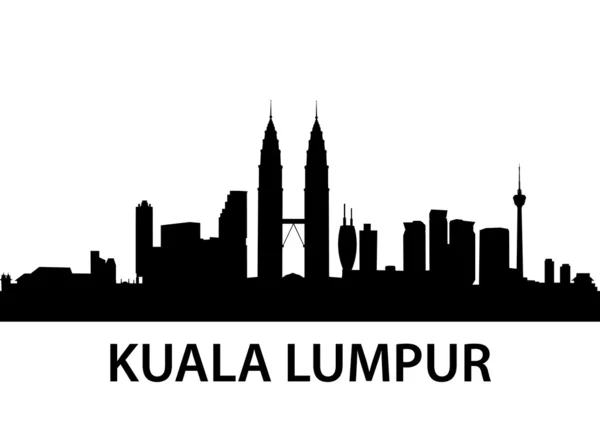 Linha do horizonte Kuala lumpur —  Vetores de Stock
