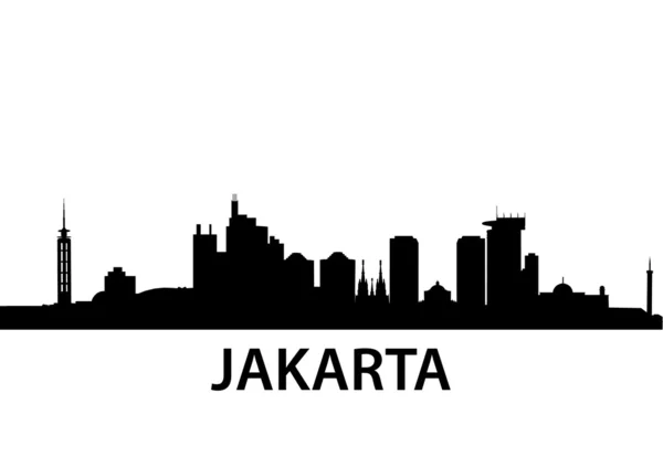 Skyline Jakarta - Stok Vektor