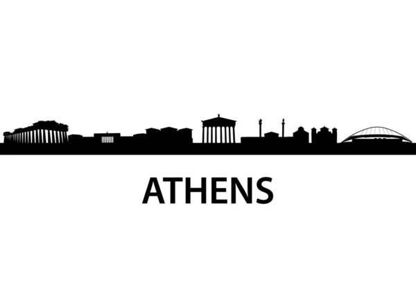 Skyline Athen — Stock vektor