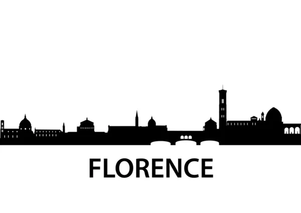 Skyline van florence — Stockvector